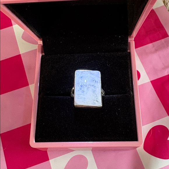 Sterling Silver Jewelry - Rectangular Moonstone Ring Sz
6 marked 925